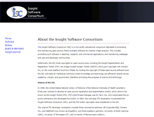 Tablet Screenshot of insightsoftwareconsortium.org